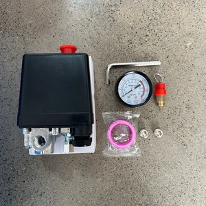 Contrôleur de pression pour compresseur d'air, kit d'assemblage 7 pièces à quatre voies, interrupteur de pression automatique pour usage industriel - Product Image 2