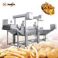 Friteuse industrielle à remplissage automatique d'huile, friteuse à pommes de terre, friteuse à tempura, friteuse continue, friteuse électrique à levage automatique pour oignons