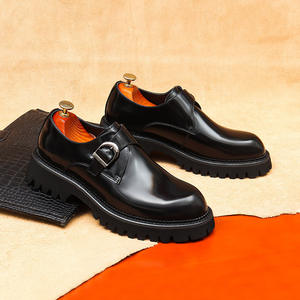 Nouvelle Tendance – Chaussures Homme en Cuir Véritable Brillant, Style Britannique Sportif Décontracté, à Enfiler, Légères, Antidérapantes et Respirantes pour l'Automne - Product Image 4