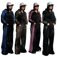 Ensemble de yoga haut de gamme trois pièces pour femme, décontracté, ample, longueur au-dessus du genou, avec broderie de lettres, taille élastique et effet push-up, tenue de fitness oversize