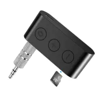 Biurlink — adaptateur Bluetooth pour voiture, Aux BR03, Kit pour Streaming, A2DP, avec haut-parleur, récepteur Bluetooth sans fil, Jack 3.5mm