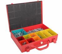 Fabricant chinois en gros, boîte à outils organisateur de vis à compartiments multiples et à code couleur pour la réparation à domicile et les projets de bricolage