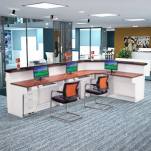 Bền MDF bàn tiếp tân hiện đại với Acrylic Countertop cho văn phòng phòng tập thể dục trường học bệnh viện trung tâm khách sạn hành lang & thẩm mỹ viện - Product Image 3