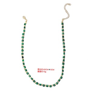 Collar de Piedras Naturales Estilo Europeo Americano, Gargantilla de Piedra Lunar, Collar de Perlas de Agua Dulce en Capas, Diseño de Moda Urbana - Product Image 2