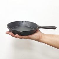 Wajan Besi Cor Mini Bulat untuk Menggoreng Telur, Murah Grosir, Sudah Dilapisi Bumbu