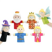 Marionnette à main en peluche Elfe de conte de fées, motif OEM, personnage mignon, cadeau éducatif pour la maternelle, poupée en polyester et coton PP