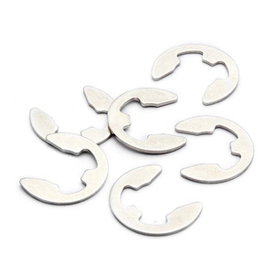 DIN 6799สแตนเลส <span class=keywords><strong>E</strong></span> Circlip <span class=keywords><strong>E</strong></span> แหวนหัวเข็มขัดรูปแหวนสำหรับเพลา - Product Image 1