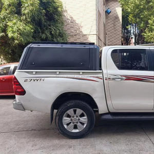 Overland Hilux 4 Portes Pickups Camion Lit <span class=keywords><strong>Acier</strong></span> Hard Top Auvent Cap Tonneau Couverture avec Côté Intérieur Étagère de Rangement Boîtes - Product Image 1