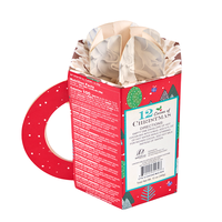 Nouvelle collection de boîtes cadeaux de Noël créatives, personnalisées, écologiques, biodégradables, réutilisables, portables, avec gaufrage, paillettes et pelliculage mat
