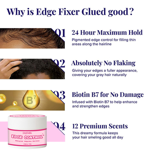 24 giờ không có bong cạnh kiểm soát cực giữ không nhờn không trắng tùy chỉnh kiểm soát cạnh với logo - Product Image 5