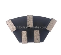 JDK Plaque de meulage diamantée à 5 segments pour polir le béton