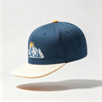 Gorra deportiva de 6 paneles con logotipo bordado a granel, unisex, para fiestas en la playa, con visera plana común y cierre snapback, de proveedor de fábrica.