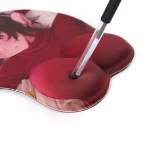 Custom <strong>3D</strong> Anime Printed Silicone <strong>Mouse</strong> <strong>Pad</strong> With Wrist Rest Sexy Ass Big Boobs Ergonomic <strong>Mouse</strong> <strong>Pad</strong> Wholesale - Product Image 3