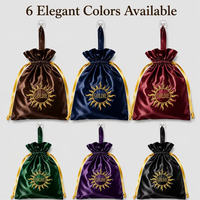 Sac à bijoux personnalisé en gros avec finition perle et cordon de serrage, impression de logo, fermeture pour emballage cadeau de boutique, fabrication OEM