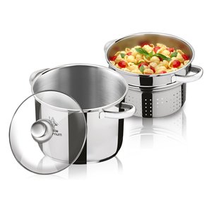 Cuoci pasta Inox (22cm) LA DIVINA RE INOX Pastarella Cromo lucido AP000077 - Product Image 3