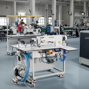 Machine à coudre automatique à gabarit DS-8510A-3830-D avec système de découpe laser et d'extraction des poussières - Product Image 3