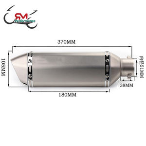 Échappement universel moto 51Mm Yoshi silencieux Gp Escape Moto Scooter échappement avec <span class=keywords><strong>Db</strong></span> <span class=keywords><strong>Killer</strong></span> pour Er6N S1000Rr Gsxs750 Z750 - Product Image 3