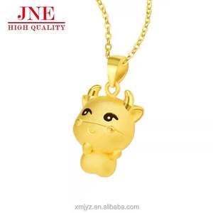 Pendentif plaqué or Shajin Année du boeuf <span class=keywords><strong>Taureau</strong></span> doré Galvanoplastie Bijoux en or épais <span class=keywords><strong>Collier</strong></span> <span class=keywords><strong>zodiaque</strong></span> <span class=keywords><strong>taureau</strong></span> femme <span class=keywords><strong>zodiaque</strong></span> - Product Image 3