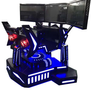 جهاز محاكاة سباق سيارات F1 مخصص من المصنع ثلاثي الشاشات بتقنية الواقع الافتراضي 9D مع حركة، 220 فولت، 4 كيلوواط، 250 كجم، 185*260*203 سم للاستخدام الداخلي/الخارجي - Product Image 1