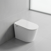 WC intelligent électrique en céramique pour salle de bain connectée, moderne, sur pied, avec chasse d'eau automatique