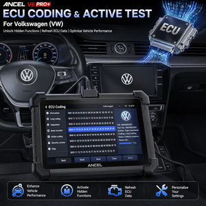Escáner OBD2 Bidireccional ANCEL V6 PRO+, Herramienta <span class=keywords><strong>de</strong></span> Diagnóstico <span class=keywords><strong>de</strong></span> Sistema Completo, Programador <span class=keywords><strong>de</strong></span> Llaves, Más <span class=keywords><strong>de</strong></span> 25 Funciones <span class=keywords><strong>de</strong></span> Reinicio para Todos los Autos - Product Image 5
