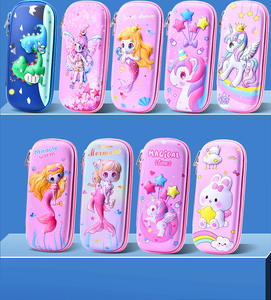 Mignon 3D Cartoon EVA Trousse à Crayons pour Enfants Grande <span class=keywords><strong>Capacité</strong></span> 23x10x5cm Boîte de Papeterie avec Impression UV pour Grades 1-6 - Product Image 3