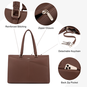 LOVEVOOK 2025 Nuova Borsa Tote di Design alla Moda per <span class=keywords><strong>Donna</strong></span>, Alta Qualità in Pelle PU, Grande Borsa a Mano Vintage, Valigetta per Laptop - Product Image 4