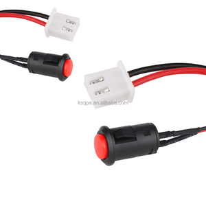 带自锁功能的按钮开关线束，带自锁瞬时开关，24V 1A，适用于家用电器，可定制电缆长度 - Product Image 1
