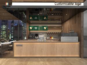 Mostrador de Café de Diseño Personalizado, Quiosco para Cafetería, Barra para Cafeterías - Product Image 2