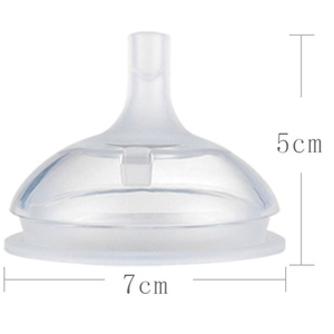 Commercio all'ingrosso monouso in Silicone liquido senza BPA per bambini con capezzolo Standard per il collo di alimentazione del bambino succhietto con lungo in Silicone - Product Image 3