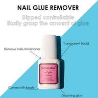 Dissolvant de colle pour faux ongles 10ml, formule douce, pour capsules d'ongles artificiels et adhésifs acryliques, vente en gros, marque privée