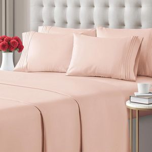 Cheap Luxury Soft <strong>Double</strong> Bed <strong>Sheets</strong> Sets Pillow Cases <strong>Fitted</strong> <strong>Sheet</strong> 100% Cotton Stitching Technology 400TC - Product Image 6