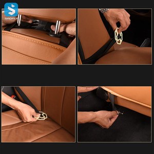 Accesorios universales para automóviles, bolsa de almacenamiento plegable para asiento trasero de coche, organizador multifuncional de cuero PU para coche - Product Image 4