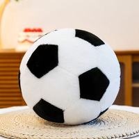 Peluche de ballon de football douce et mignonne, jouet en peluche noir et blanc pour la décoration de la maison, cadeau pour enfants, vente en gros