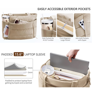Nuova <span class=keywords><strong>Borsa</strong></span> Tote Sportiva Morbida Imbottita per Donna, Essenziale per Viaggi e Shopping, <span class=keywords><strong>Borsa</strong></span> a Spalla Trapuntata per Infermiere, <span class=keywords><strong>Borsa</strong></span> Sportiva - Product Image 3