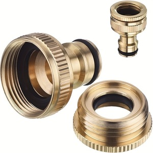Brass Threaded Garden Water Connector 1/2 Inch Forged Durable Irrigation <b>Tap</b> Adapter - Product Image 4