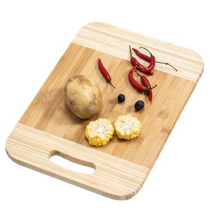 Tabla de cortar de bambú rectangular con asa, antibacteriana, duradera, para cortar frutas y verduras - Product Image 4