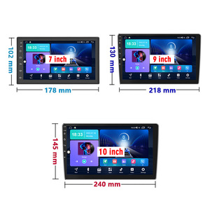Autoradio Android con Schermo da 7/9/<span class=keywords><strong>10</strong></span> Pollici per Auto Universali con Telecamera a 360°, DSP, 2din, WIFI, FM, AM, Navigazione GPS - Product Image 2