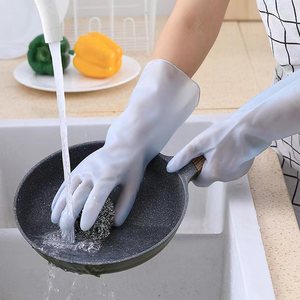 High Sealing PerformancE <b>Gloves</b> Skin-friendly Flexible Household <b>PVC</b> <b>Gloves</b> Anti-stain Multi-functional Solid-color <b>Gloves</b> - Product Image 2