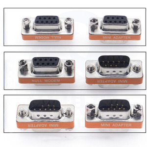 DB9 RS232โมเด็มตัวผู้เป็นตัวเมียอะแดปเตอร์แปลง Slimline การถ่ายโอนข้อมูลอะแดปเตอร์พอร์ตอนุกรม - Product Image 1