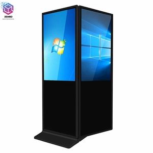 ZEMSO Double Sided Touch Kiosk 4K <strong>Totem</strong> LCD Digital Signage Advertising Dual Screens Indoor Floor Standing Display - Product Image 3