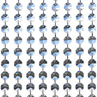 Haute qualité 14MM Transparent octogonal perle chaîne vente chaude cristal guirlande chaîne pour mariage arbre de noël Art déco