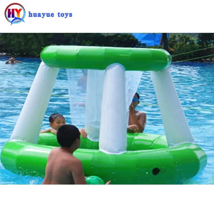 Fun inflatable floating basketball hoop water game swimming pool