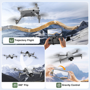 Drone de photographie aérienne sans balais en plastique avec évitement d'obstacles, positionnement par flux optique, écran de contrôle à distance et caméra 4K - Product Image 5