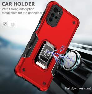 Para Motorola G22 G52 funda a prueba de golpes armadura anillo soporte parachoques teléfono contraportada para <span class=keywords><strong>Moto</strong></span> E20 E30 E40 G31 G41 G51 G71 5G fundas - Product Image 2