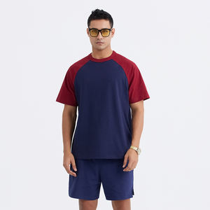 T-shirts unisexe de style rétro américain en coton mixte de haute qualité imprimé de logo personnalisé coupe surdimensionnée pour les hommes en été - Product Image 4