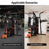 Máquina de Gimnasio Multifuncional para el Hogar con Torre de Ejercicios, Barra de Dominadas, Barra de Press de Brazos, Torre de Pesas y Construcción de Acero Reforzado