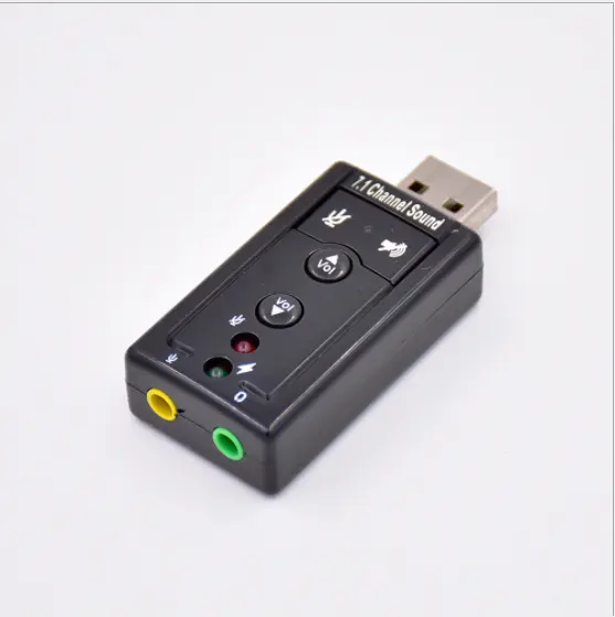 Esterno USB per 3D Audio USB Adattatore Della Carta Sana 7.1 Canali Microfono Professionale Cuffia da 3.5mm Per Win XP/ 78 Android Linux