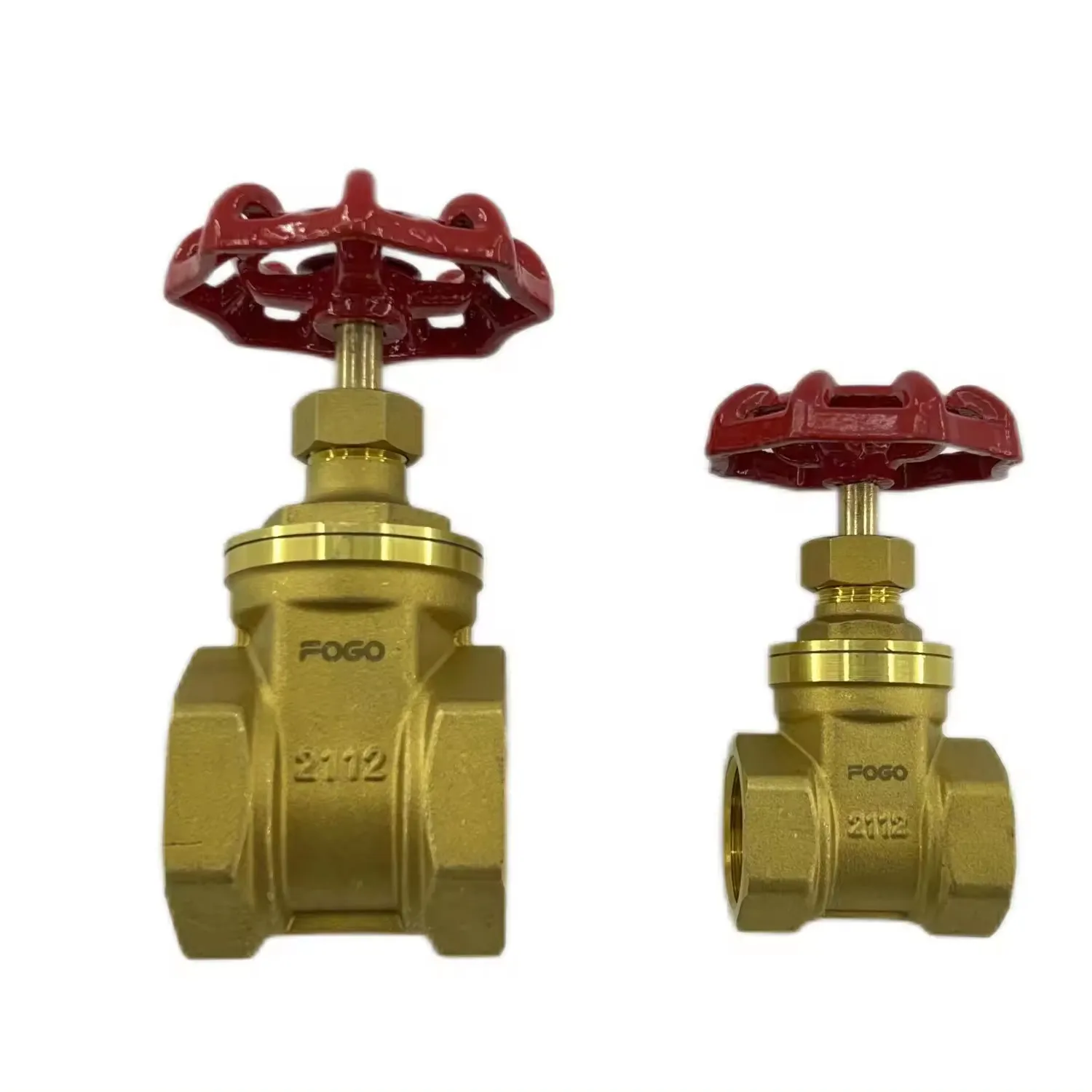FOGO brand DN15-50 1" brass gate valve brass gate valve brass water gate valve