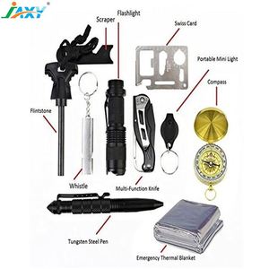 Juego de Herramientas de Supervivencia Profesional Personal Compacto para Exteriores 10 en 1, Equipo de Emergencia Multifuncional para Senderismo y Aventuras - Product Image 3